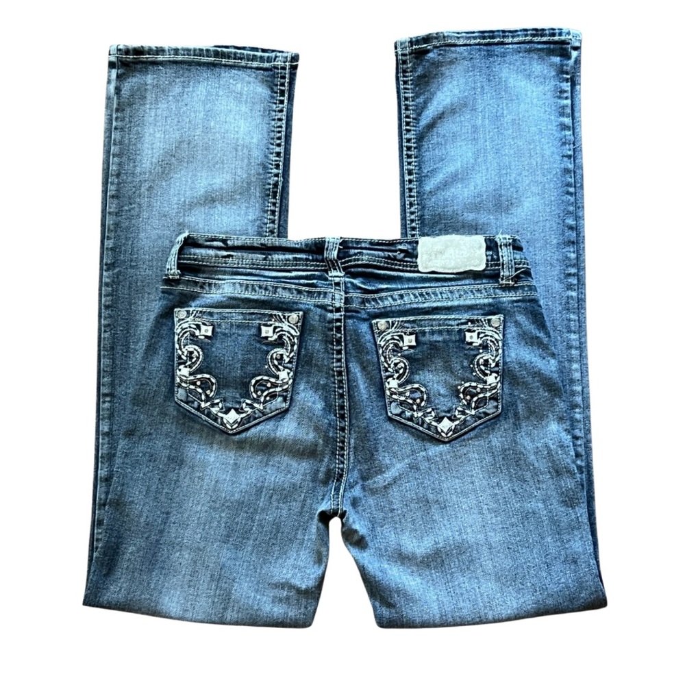 Embroidered Back Pocket Blue Women's Jeans